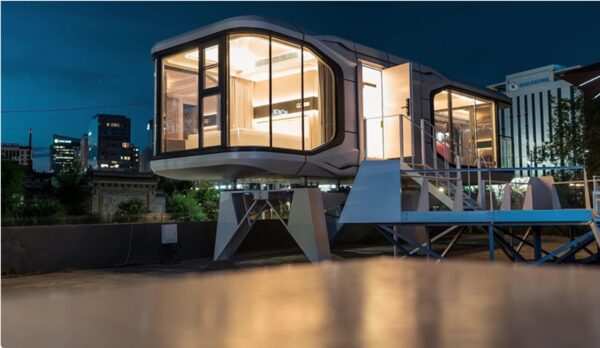 California Hot House Capsule Modern Luxury Prefabricated Customized Design Mobile Isoliert House Capsule